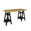 Office Table Art 6057 Desk  135*60*75Cm Elm/Black  (Limited 3 Months Warranty)