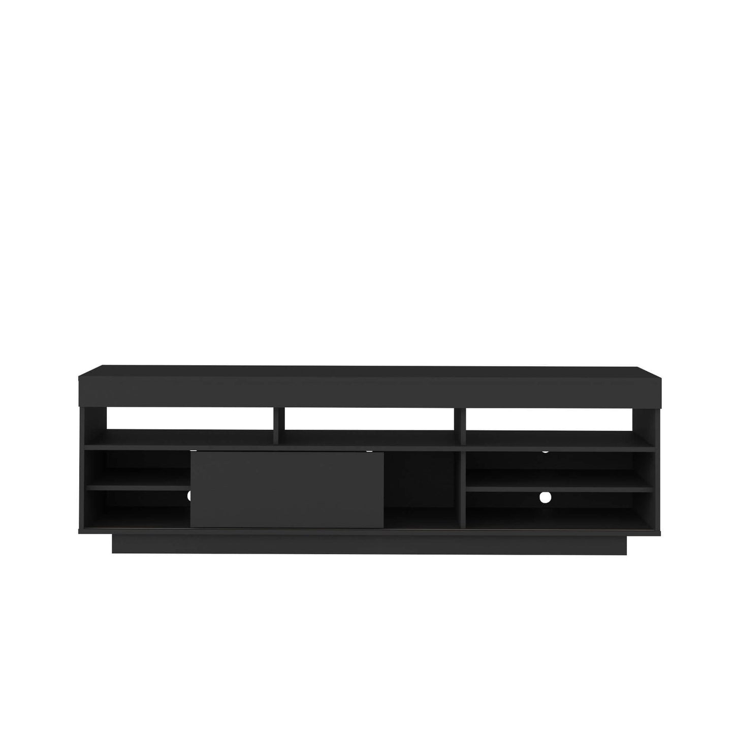 Tv Stand Treviso 4117 Up To 75 / Sliding Door  180*41.5*56.5Cm Black  (Limited 3 Months Warranty)