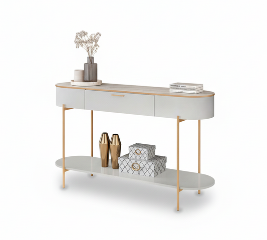 Console Caren 34492265 135*80*39.2Cm Bali/Quartzo