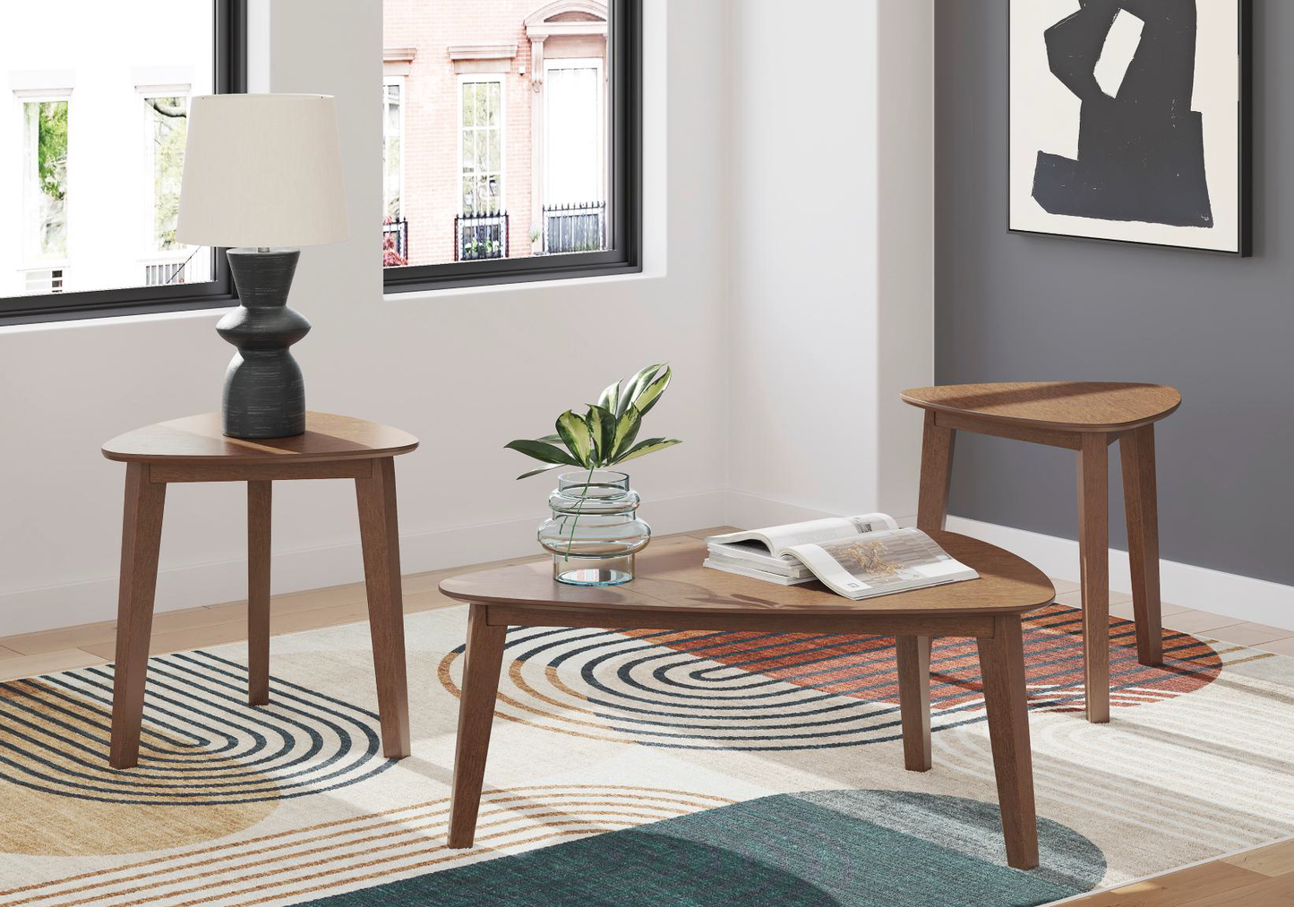 COFFEE TABLE OCCASIONAL TABLE SET (3) LYNCOTT T135-13