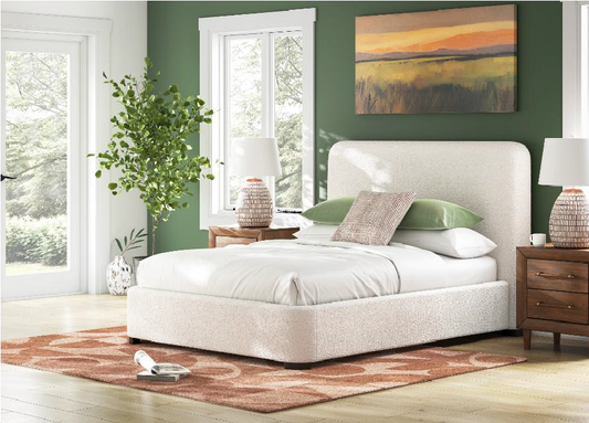 BED QUEEN UPH B W R SLATS WHITTGATE B401-81W1