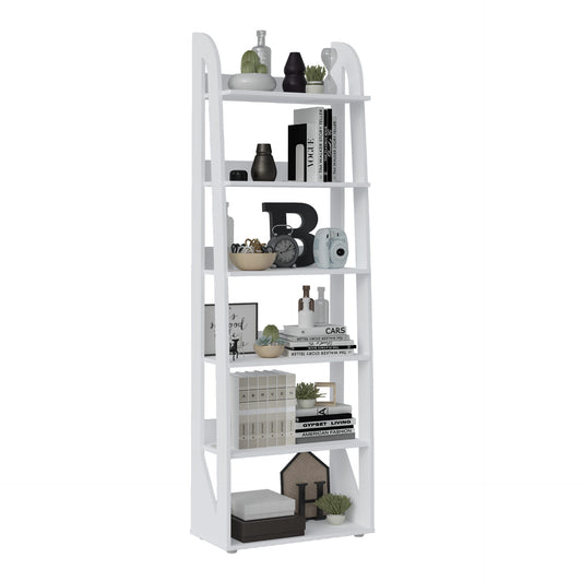 Bookcase Floripa 4363 6 Shelves  60*30*183.5Cm White (Limited 3 Months Warranty)