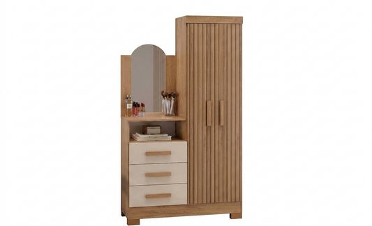 Cabinet Teresina 1032R-490 2 Doors With 3 Drawers H180*W101*D40.5Cm Acacia/Reflecta Shine ( Limited 3 Month Warranty  )