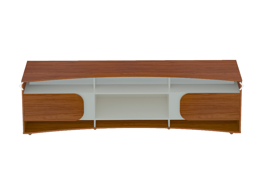 Tv Stand Elegance 4502 Up To 86 / 2 Doors Limited3 Months Warranty 220*44*61.5Cm Cedar/ Off White