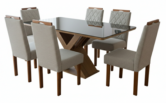Dining Set Nairobi Csj1350Ea-A031 Table + 6 Chairs