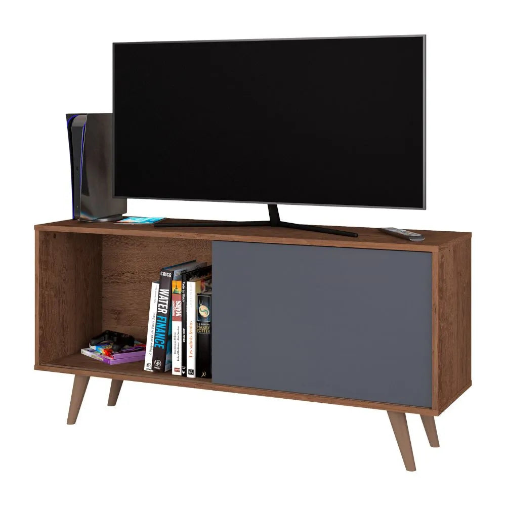Tv Stand Malaga 5317R-546 Rack  W109*H58Cm Freijo Rust/ Grafite  (No Warranty)