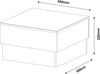 Coffee Table Parati 3826 Mirror On The Top  60*60*35Cm Pine  (Limited 3 Months Warranty)