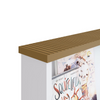 Commode Cr40102 4 Drawers With 1 Door  116*89*38Cm White  (Limited 3 Months Warranty)