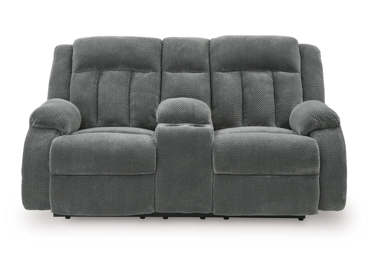 SOFA DBL REC PWR LOVESEAT W CONSOLE GREELY BEND 2140596