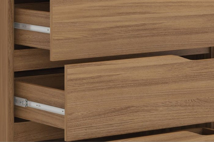 Wardrobe  Atrice D66010K/151 6 Doors 267*230*55cm Almond/Graphite  (Limited 3 Months Warranty )