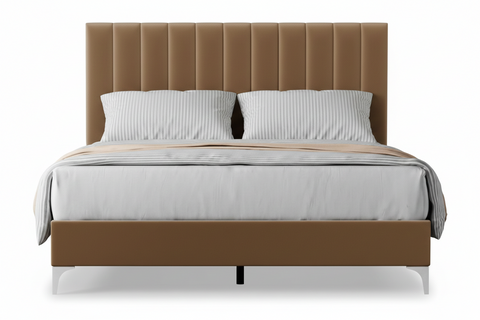Beds Sf1019B 1009-28 Linen 180*200  Brown  (Limited 3 Months Warranty)