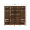 Wardrobe New Master 8.4 163248P 8 Doors With 4 Drawers  Jatoba/Grafite  (Limited 3 Months Warranty)