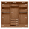Wardrobe Democrata 163143Ep 6 Doors  Jatoba/Arena  (Limited 3 Months Warranty)