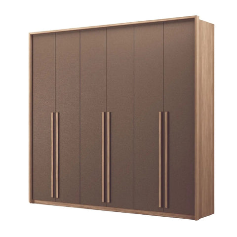 Wardrobe Genova 165212E 6 Doors  Wood/Terracota  (Limited 3 Months Warranty)