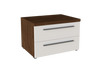 Nightstand Belfast 2 Drawers Walnut (Limited 3 Months Warranty)
