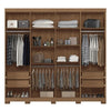Wardrobe New Master 8.4 163248P 8 Doors With 4 Drawers  Jatoba/Grafite  (Limited 3 Months Warranty)