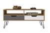Coffee Table Estocolmo 4386 2 Drawers  100*54*45Cm Oak/Graphite/White (Limited 3 Months Warranty)