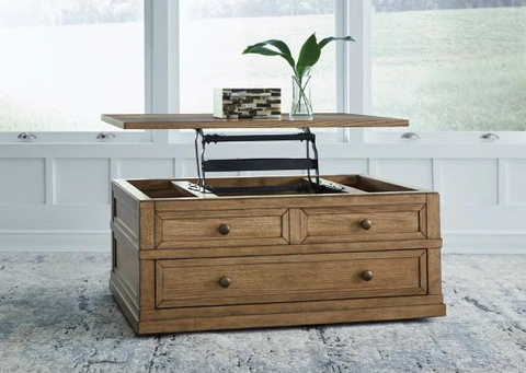 COFFEE TABLE LIFT TOP TABLE SHARLANCE T655-9