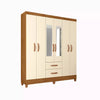 Wardrobe Fortaleza 3605R-355 6 Doors  W180*H148*D40Cm Canela Rustico/ Off White  (Limited 3 Months Warranty)