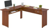 Office Table Cannes 4515 L Shape Desk With 1 Drawer Limited3 Months Warranty 150*165*73Cm Cedar
