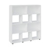 Bookcase Book 3466 Ten Niches  91*25*109Cm White  (Limited 3 Months Warranty)