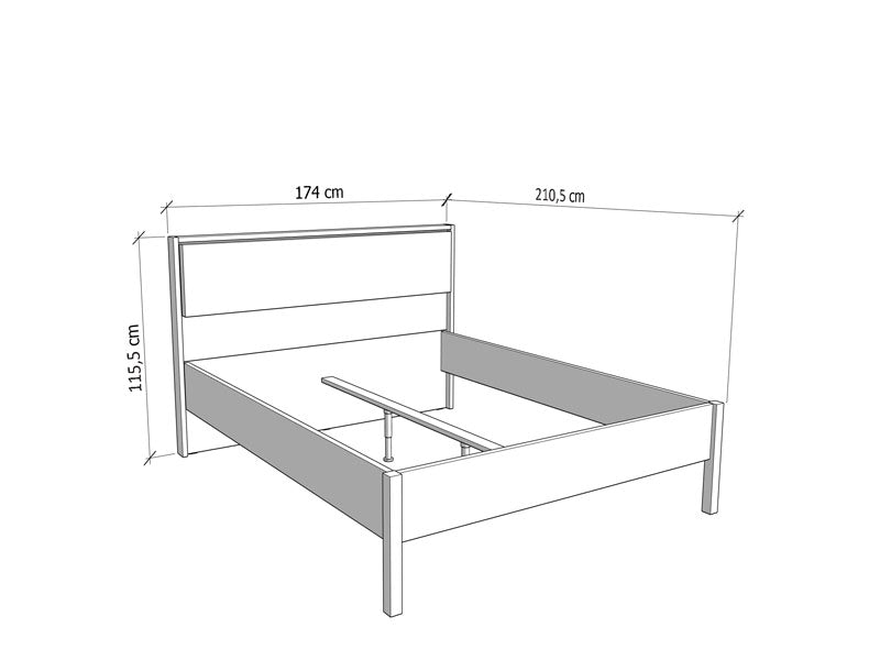 Beds Belfort 160 11013700 160*200  Off White  (Limited 3 Months Warranty)