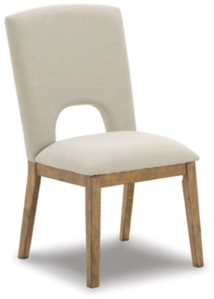 CHAIR DINING UPH SIDE CHAIR (2/CN) DARKMORE D783-01 37.5CM*50.8CM*62.2CM NATURAL