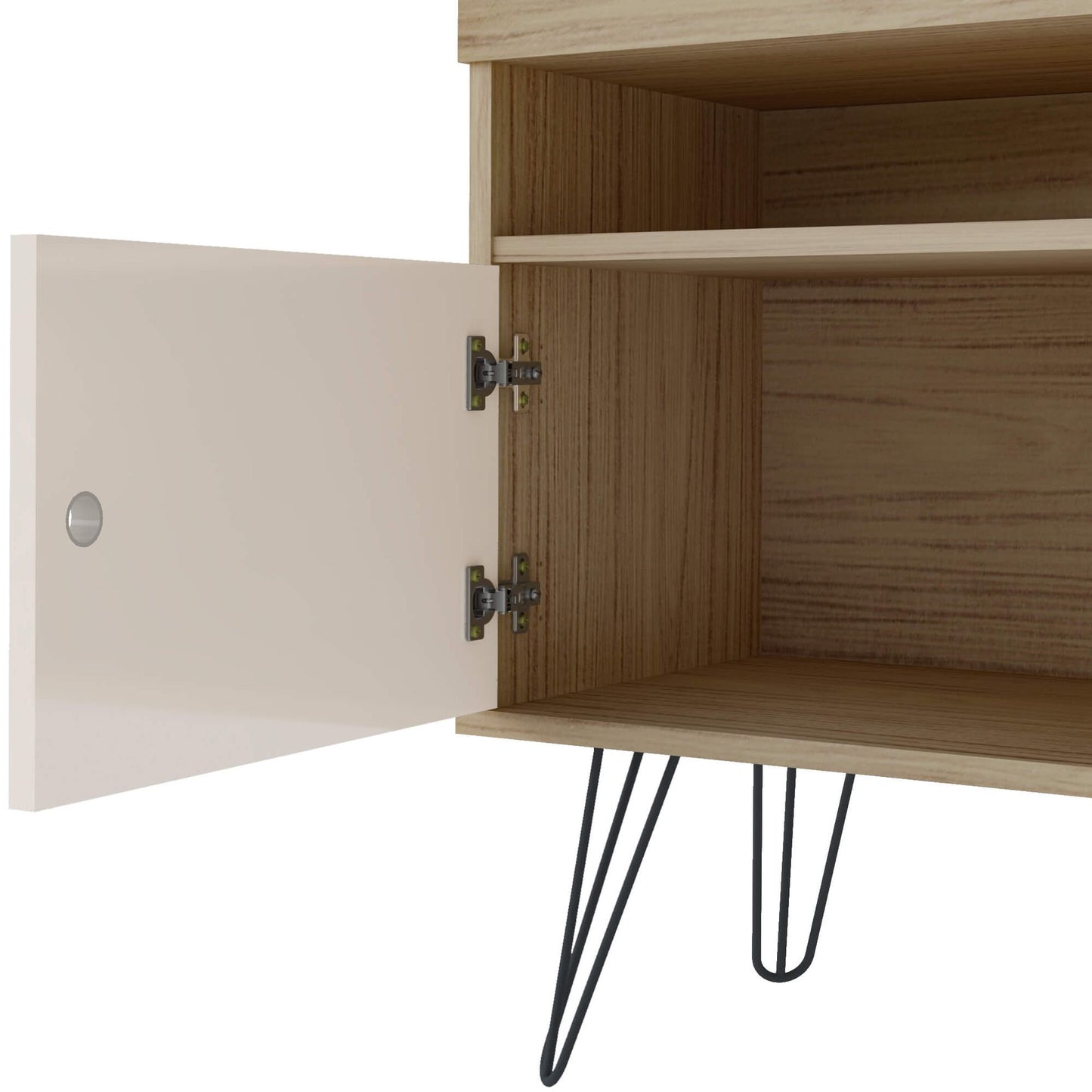Tv Stand Liberty 4217 Up To 65 / 4 Doors  160*33.5*62Cm Oak/Off White (Limited 3 Months Warranty)
