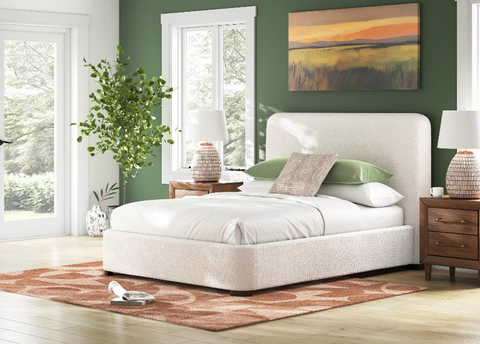 Bed KING UPH BED W/ROLL SLATS Whittgate B401-82W1