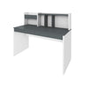 Office Table France 6124 Desk  135*60*114.5Cm Gray/White (Limited 3 Months Warranty)
