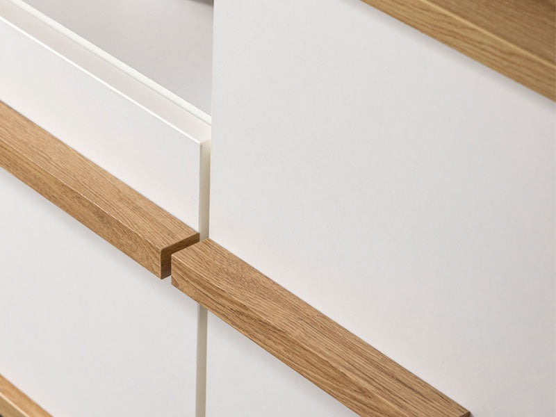 Tv Stand Orleans 11013346 2 Doors  189*40*52Cm Oak / White (Limited 3 Months Warranty)