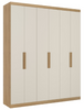 Wardrobe Milan 5866 6 doors W180*H220*D47cm   cappuccino/off white (limited 3 months warranty)
