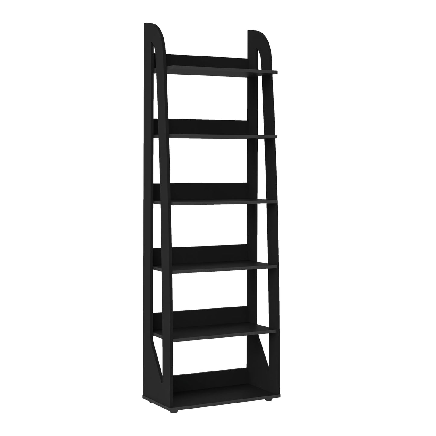 Bookcase Floripa 4364 6 Shelves  60*30*183.5Cm Black (Limited 3 Months Warranty)
