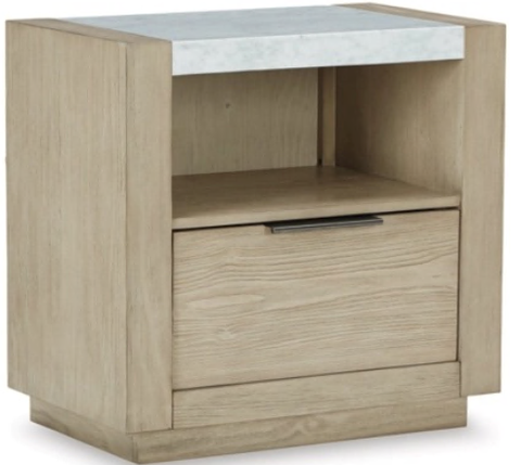 NIGHT STAND HENNINGTON ONE DRAWER B756-91W9 67.8CM*70.0CM*43.1CM BISQUE