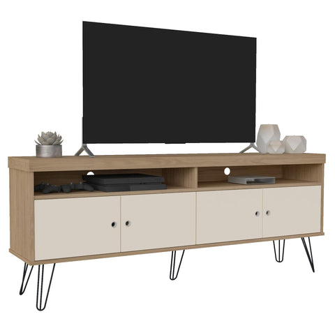Tv Stand Liberty 4217 Up To 65 / 4 Doors  160*33.5*62Cm Oak/Off White (Limited 3 Months Warranty)