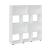 Bookcase Book 3466 Ten Niches  91*25*109Cm White  (Limited 3 Months Warranty)