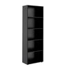Bookcase Multy 4146 Five Shelves  60*30*180Cm Black  (Limited 3 Months Warranty)