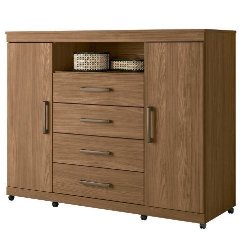 Commode Master 4 Tirs 104.0Cm*129.0Cm*46.8Cm  Jatoba (Limited 3 Months Warranty)