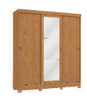 Wardrobe CB01R589-CN 3 sliding doors & 2 drawers with mirror 205*180*53cm canela (limited 3 months warranty)
