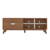 Tv Stand Verona 4500 Up To 75 / 2 Drawers With 4 Niches  180*40*63.5Cm Cedar/ Off White  (Limited 3 Months Warranty)