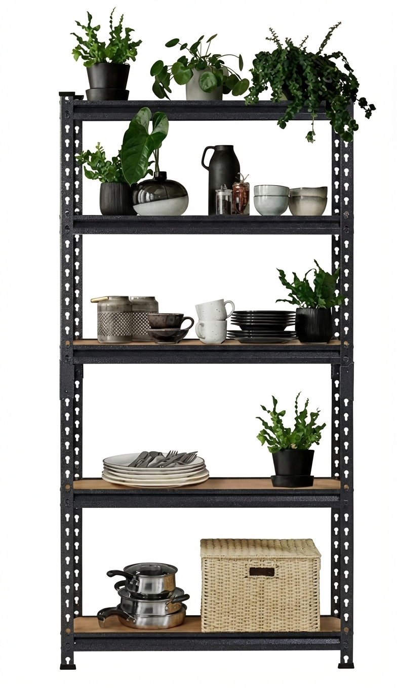 Bookcase Br-7234-Bk Convy Rack (4 Level Shelving) 153.9Cm*76.2Cm*30.0Cm (Sd)