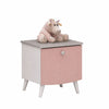 Night Stand Ternura 2968A With 1 Drawer Limited 3 Month Warranty White/Pink/Grey