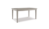 DINING TABLE PARELLEN RECTANGULAR DINING ROOM TABLE D291-25 76.2CM*91.4CM*152.7CM GRAY