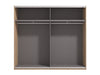 Wardrobe Modena 2 Sliding Doors  245*62*217.5Cm White (Limited 3 Months Warranty)