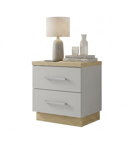 Night Stand Sunrise 2 Drawers Limited 3 Months Warranty White Gloss ( 32057 )