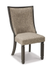 DINING CHAIR TYLER CREEK D736-02 103.5CM*58.4CM*60.9CM TEXTURED BLACK FINISH