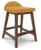 DINING CHAIR LYNCOTT UPHOLSTERED BARSTOOL (2/CN) D615-424 73.0CM*48.2CM*50.1CM MUSTARD/BROWN