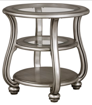 COFFEE TABLE CORALAYNE ROUND END TABLE T820-6 66.0CM*66.0CM*66.0CM* METALLIC SHE