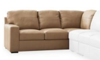 SOFA BANDON LEATHER  LAF SOFA W/CORNER WEDGE 3800648 2540mm W x 1016mm D x 939.8mm H
