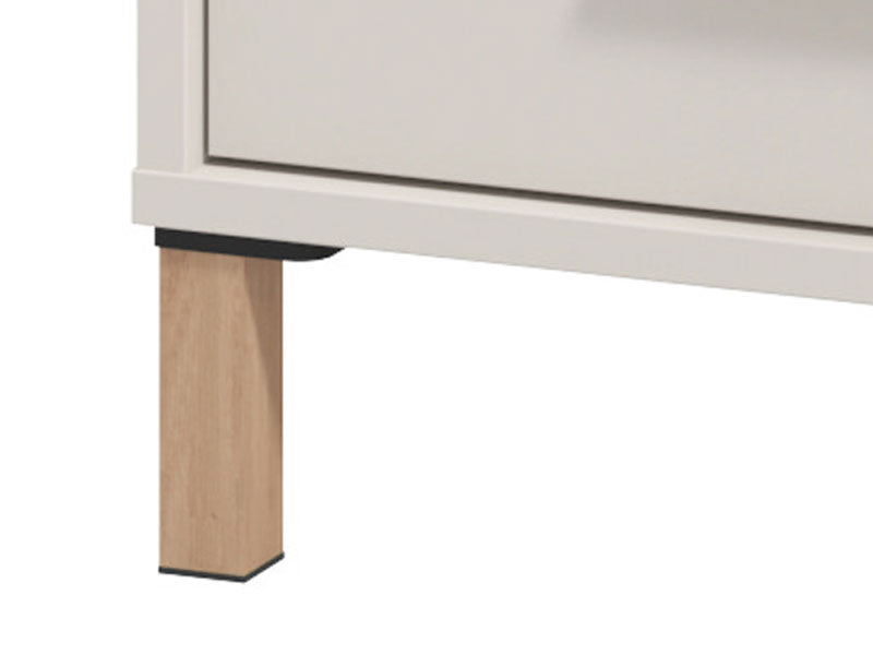 Night Stand Belfort 2 Drawers  48*40*52Cm Off White  (Limited 3 Months Warranty)
